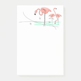 Flamingo Ocean Trio 3 Post-it Block