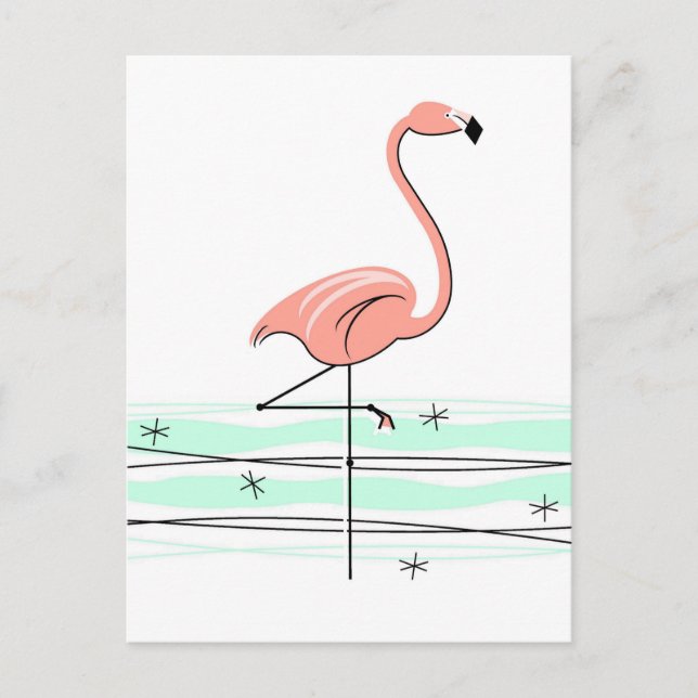 Flamingo Ocean vykort (Framsida)