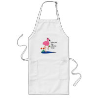Flamingo- och cabanapojkeBBQ-förkläde