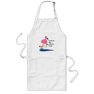Flamingo- och cabanapojkeBBQ-förkläde Långt Förkläde
