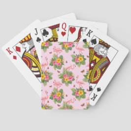 Flamingo och fjärilar 1 casinokort