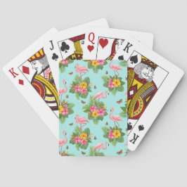 Flamingo och fjärilar 3 casinokort