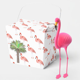 Flamingo och Handflatan Träd Presentaskar