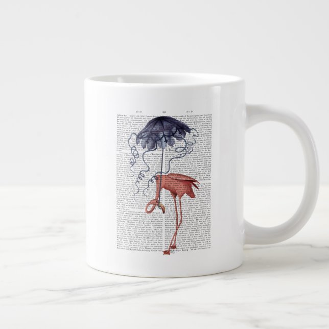 Flamingo och parasol jumbo mugg (Höger)