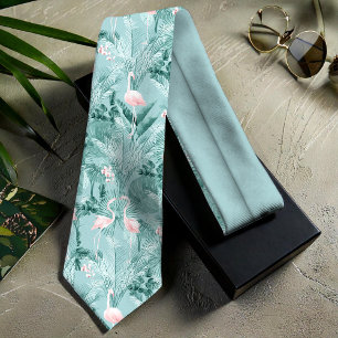 Flamingo Orchid Tropical Mönster Teal ID868 Slips