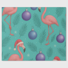 Flamingo Ornament Helgdag Presentpapper