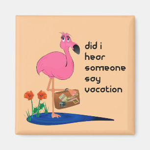 Flamingo på semestermagneten magnet
