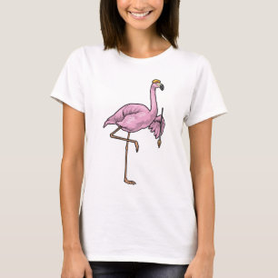 Flamingo Painter Paint Penseln Paush Paeing T Shirt