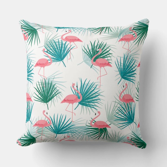 Flamingo Palms Kastkudde Kudde (Framsida)