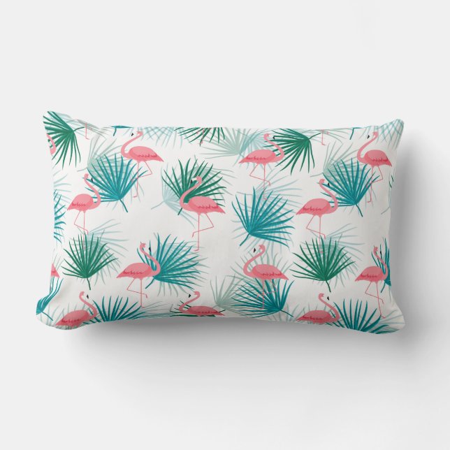 Flamingo Palms Kastkudde Lumbarkudde (Framsida)