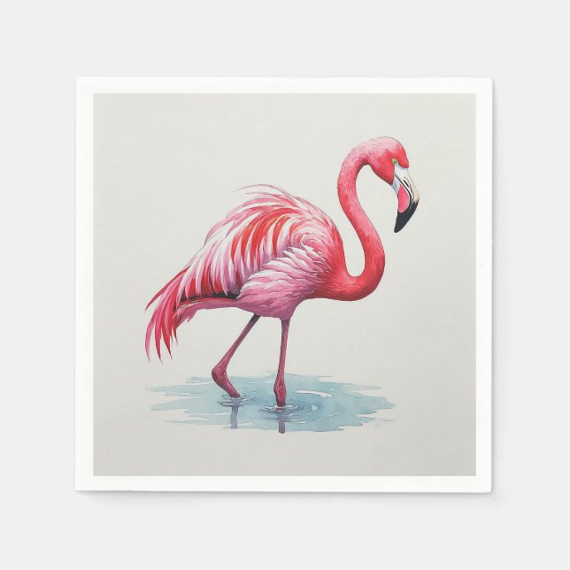 Flamingo Pappersservett (Framsidan)