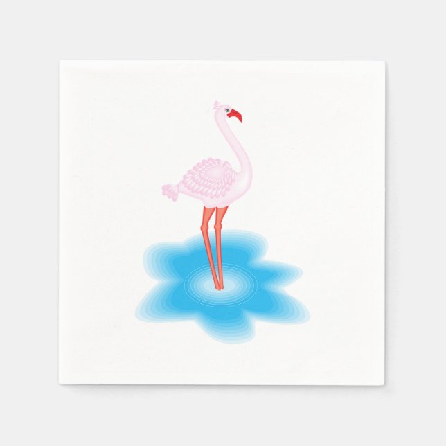 Flamingo Pappersservett (Framsidan)