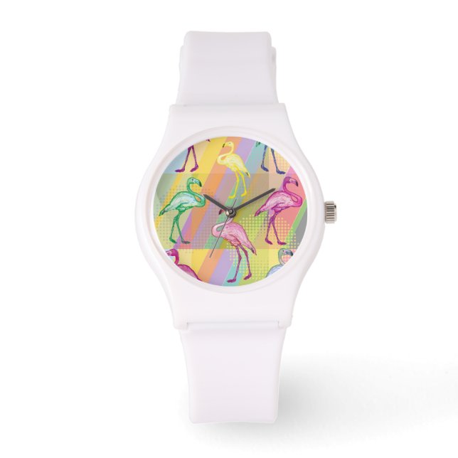 Flamingo Parad Armbandsur (Framsida)