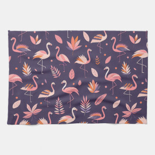 Flamingo Paradise Mönster Kökshandduk