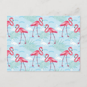 Flamingo Pattern 2 Vykort