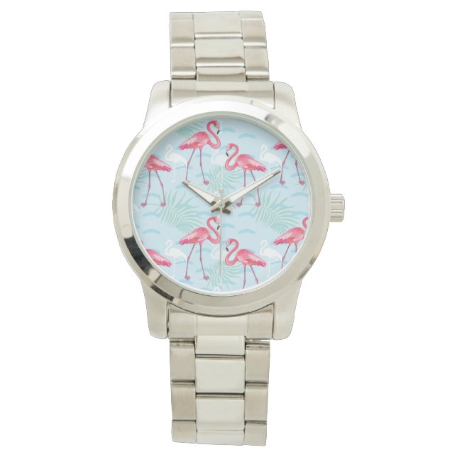 Flamingo Pattern Armbandsur (Framsida)