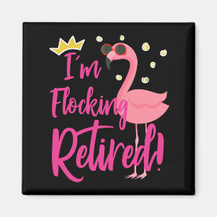 Flamingo Pension Party Gift fnys tillbaka Magnet
