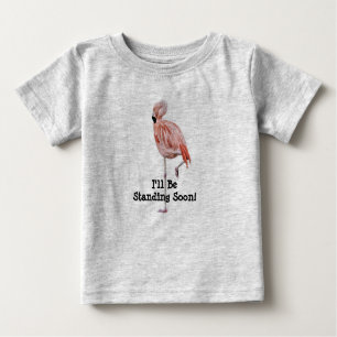 Flamingo Permanent Baby T-Shirt Ständigt snart