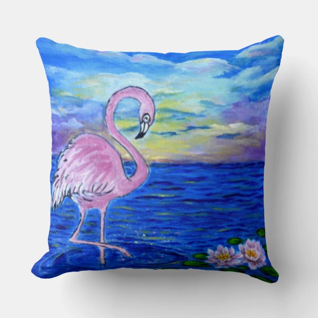 Flamingo Pillow Kudde (Framsida)