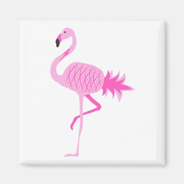 Flamingo Pineapple Magnet (Framsidan)