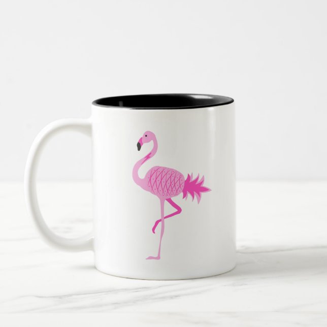 Flamingo Pineapple Två-Tonad Mugg (Vänster)