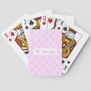 Flamingo Playful Rosa Summer Mönster Casinokort