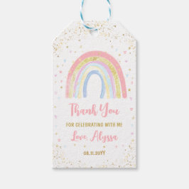 Flamingo Pneapple Tropical Birthday Tack Presentetikett