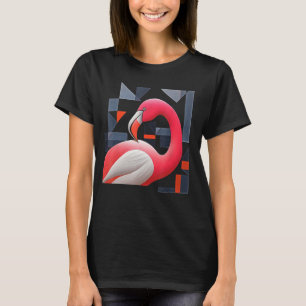 Flamingo Polygon Artwork Animal Motif Flamingo T Shirt