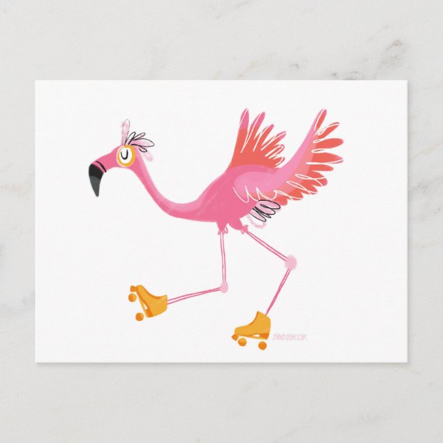 Flamingo Postcards Vykort (Framsida)