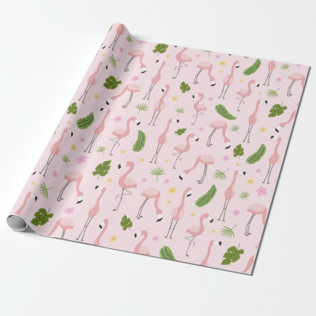 Flamingo Presentpapper (Utrullad)