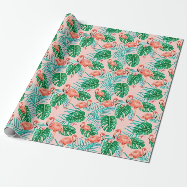 Flamingo Presentpapper (Utrullad)