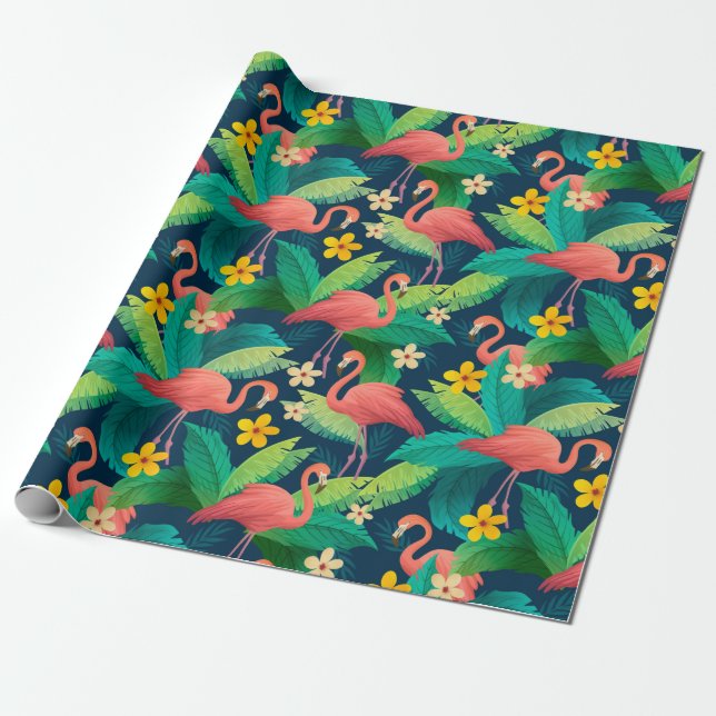 Flamingo Presentpapper (Utrullad)