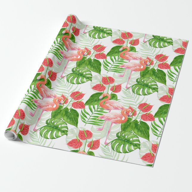 Flamingo Presentpapper (Utrullad)