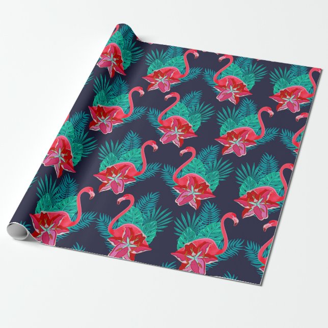 Flamingo Presentpapper (Utrullad)