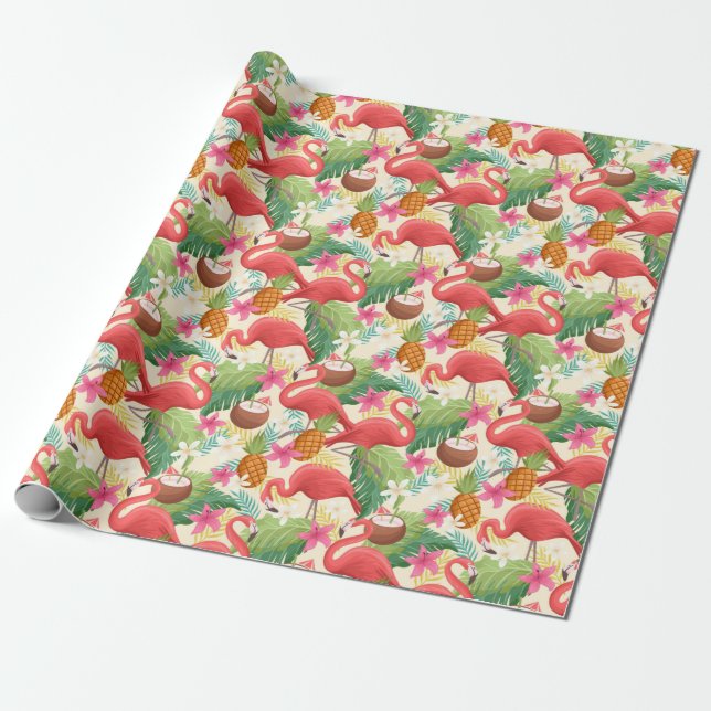 Flamingo Presentpapper (Utrullad)