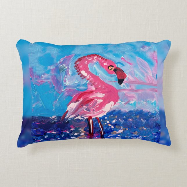 Flamingo Prydnadskudde (Framsidan)