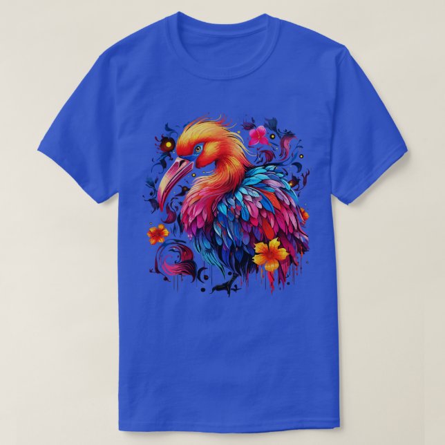 Flamingo Rainbow T Shirt (Design framsida)