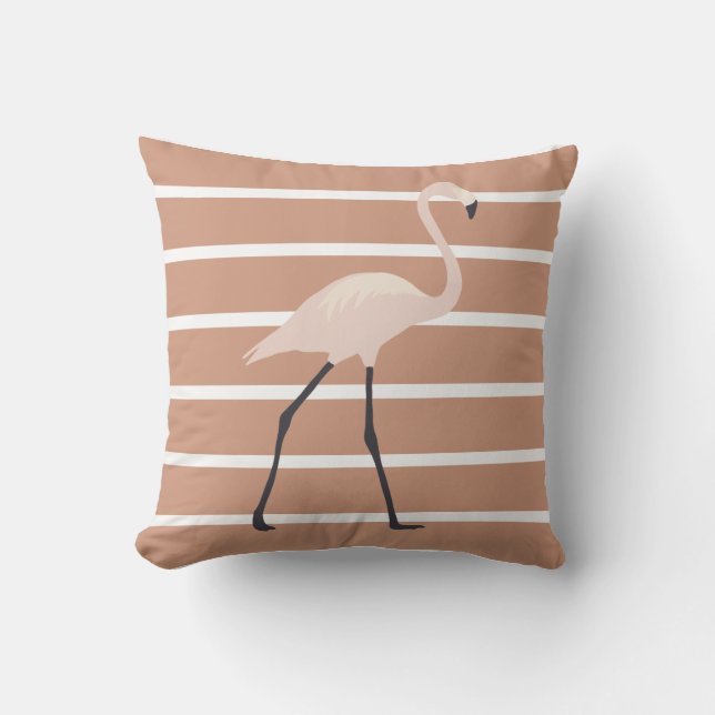 Flamingo Randig  Kudde (Framsida)
