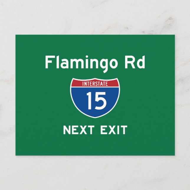 Flamingo Rd Vykort (Framsida)