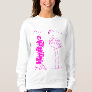 Flamingo Reading T Shirt