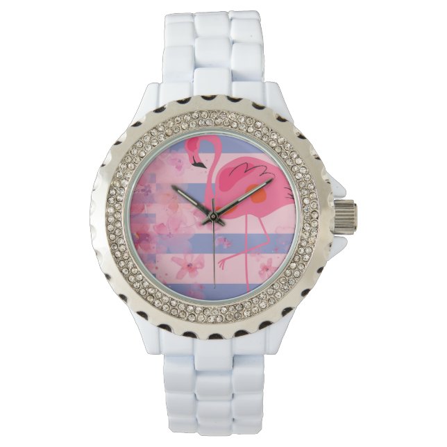 Flamingo Reverie Armbandsur (Framsida)