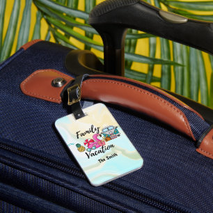Flamingo Road resa till Sea side Family Vacation Bagagebricka