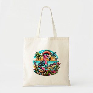 Flamingo Rockstar i Paradise Punk Tropical Vibes Tygkasse
