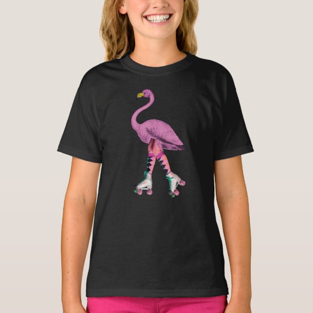 Flamingo-Roligt T Shirt (Framsida)