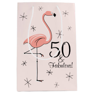 Flamingo Rosa 50 och Fabulous! presentsäcksmedium