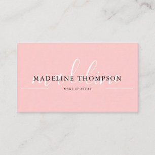 Flamingo Rosa Calligraphy-skript QR-kod Visitkort