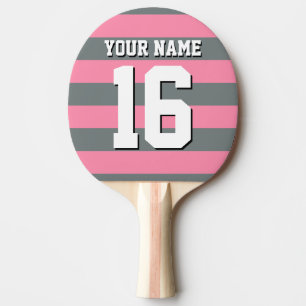 Flamingo Rosa Charcoal Team Jersey Preppy Rand Pingisracket