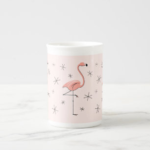 Flamingo Rosa china mugg Benporslin Mugg