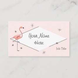 Flamingo Rosa diamant affärskort Visitkort