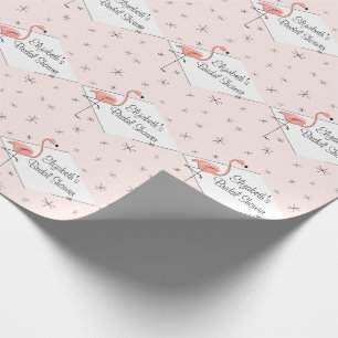 Flamingo Rosa diamant Möhippa papper förpackning Presentpapper